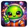 A colorful fantasy creature avatar with expressive features, perfect for a profile picture.